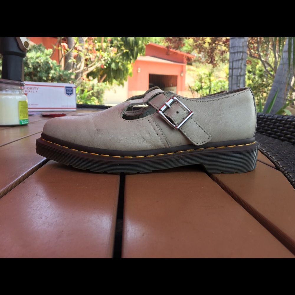 Ivory colored Dr. Martens